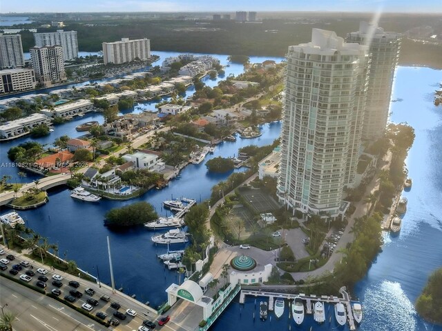 16500 Collins Ave Unit Th-10, Sunny Isles Beach, FL 33160 - view of urban area featuring a large body of water and a marina