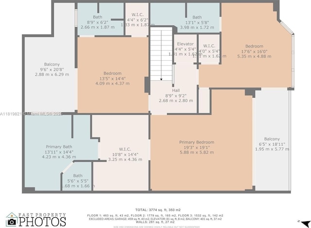 16500 Collins Ave Unit Th-10, Sunny Isles Beach, FL 33160 - home floor plan