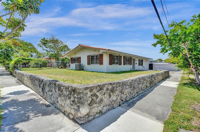 100 NW 23rd Ave, Miami, FL 33125 - ranch-style house with stucco siding and a tiled roof