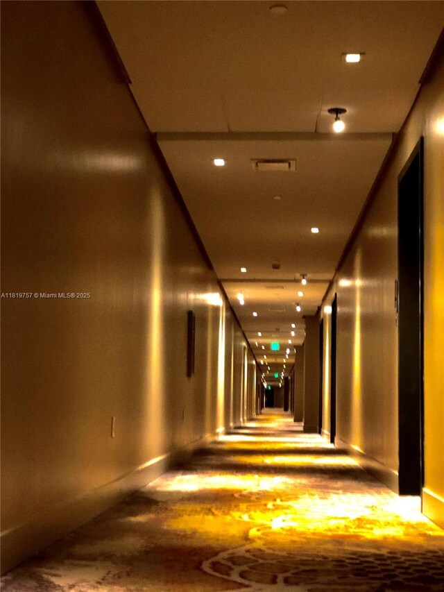 777 N Ocean Dr Unit N207, Hollywood, FL 33019 - kitchen featuring modern cabinets, oven, wood finished floors, recessed lighting, and light countertops