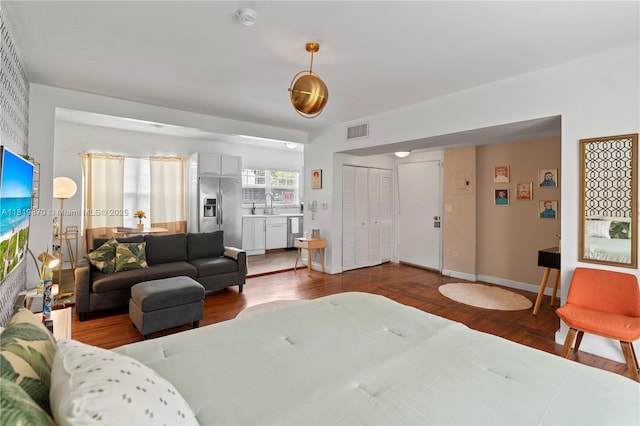 760 Meridian Ave Unit 3, Miami Beach, FL 33139 - living room with wood finished floors and baseboards