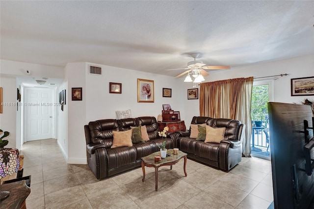 15400 SW 284th St Unit 1204, Homestead, FL 33033 - living area featuring a ceiling fan and light tile patterned flooring