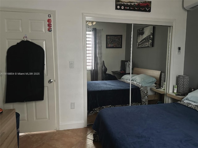 16419 SW 84th St, Miami, FL 33193 - bedroom featuring an AC wall unit and tile patterned floors