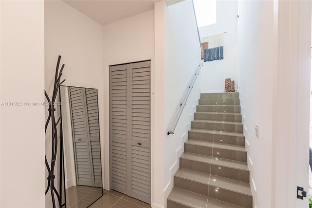 3645 SW 3rd St, Miami, FL 33135 - stairs featuring tile patterned flooring