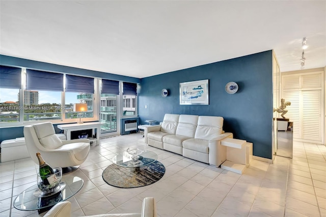 3233 NE 34th St Unit 611, Fort Lauderdale, FL 33308 - living area with tile patterned flooring