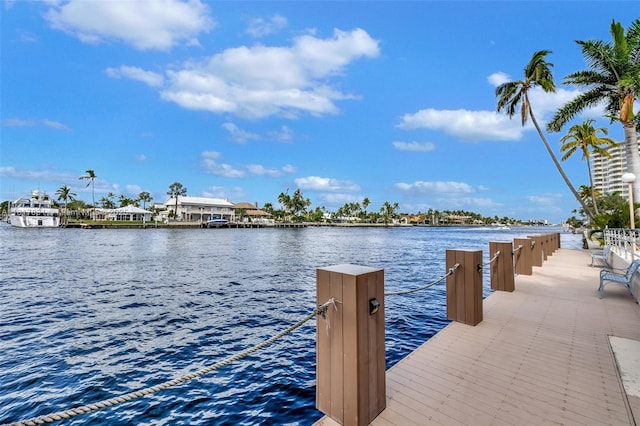 3233 NE 34th St Unit 611, Fort Lauderdale, FL 33308 - dock featuring a water view
