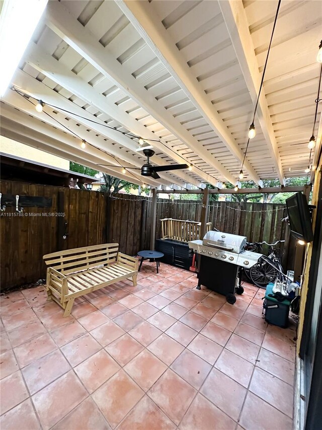 5975 SW 137th Ave Unit 902, Miami, FL 33183 - view of patio / terrace featuring grilling area and ceiling fan