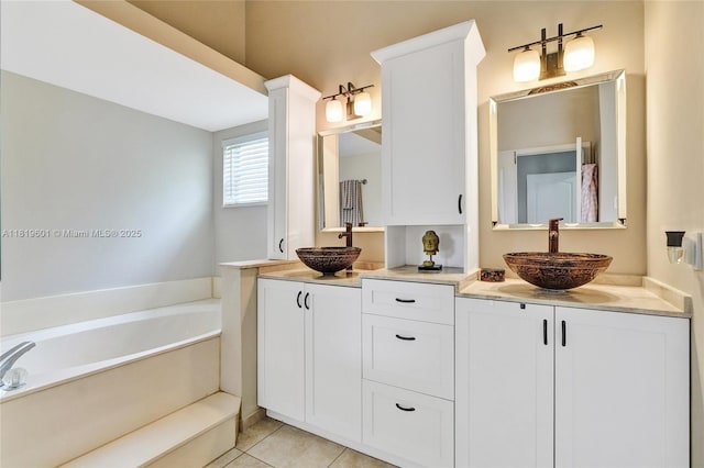 411 NW 201st Ave, Pembroke Pines, FL 33029 - ensuite bathroom with tile patterned flooring, vanity, and a bidet