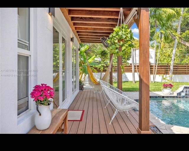 659 NE 73rd St, Miami, FL 33138 - deck with french doors