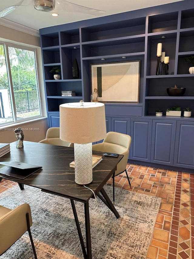 659 NE 73rd St, Miami, FL 33138 - office space with ornamental molding and brick patterned floors