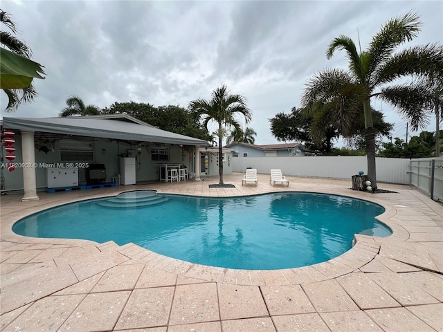 3329 Coolidge St, Hollywood, FL 33021 - view of swimming pool featuring a patio area