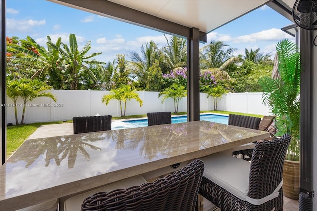 17540 SW 46th St, Miramar, FL 33029 - fenced backyard featuring a patio area