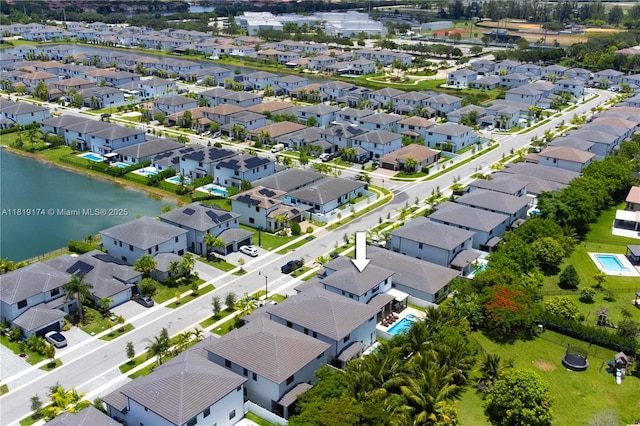 17540 SW 46th St, Miramar, FL 33029 - aerial view of residential area with a large body of water