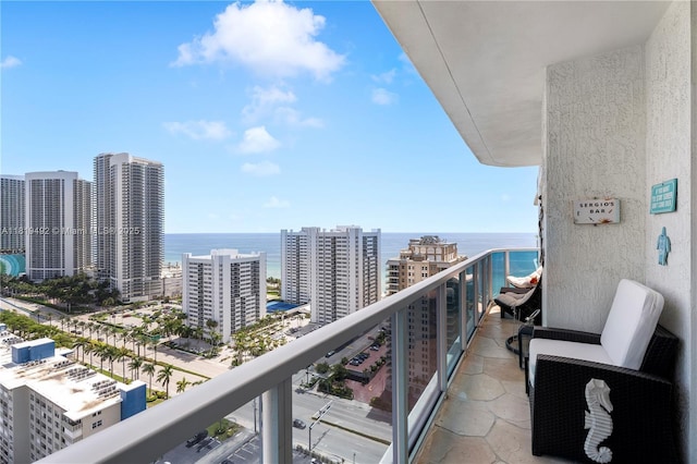 1945 S Ocean Dr Unit 2209, Hallandale Beach, FL 33009 - balcony featuring a water view and a city view