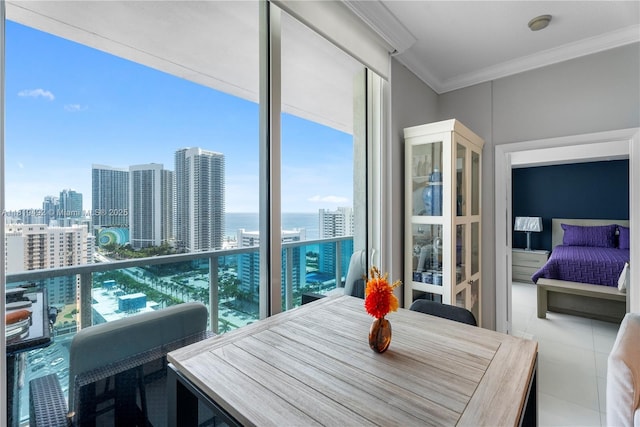 1945 S Ocean Dr Unit 2209, Hallandale Beach, FL 33009 - balcony featuring a city view and a water view