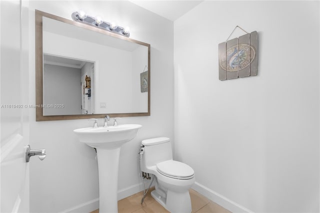 1945 S Ocean Dr Unit 2209, Hallandale Beach, FL 33009 - bathroom with toilet and tile patterned flooring