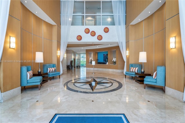 1945 S Ocean Dr Unit 2209, Hallandale Beach, FL 33009 - building lobby featuring a towering ceiling