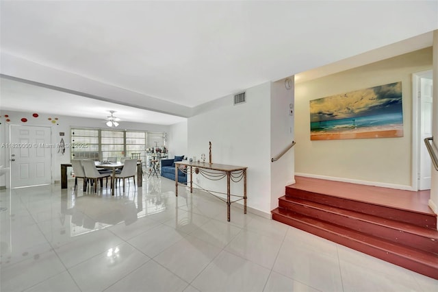 14925 NE 7th Ave, Miami, FL 33161 - tiled dining room with stairway and baseboards