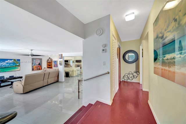 14925 NE 7th Ave, Miami, FL 33161 - corridor with baseboards and tile patterned floors