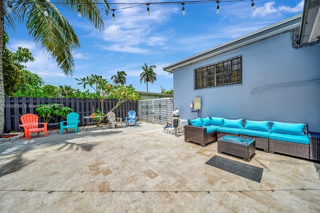 14925 NE 7th Ave, Miami, FL 33161 - view of patio / terrace with outdoor lounge area