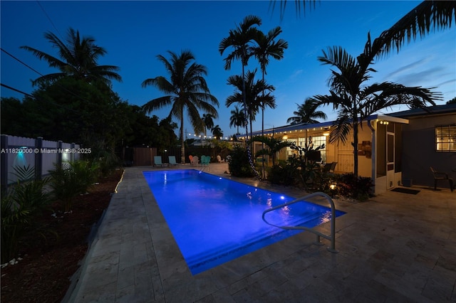 14925 NE 7th Ave, Miami, FL 33161 - view of pool with a fenced backyard and a patio area
