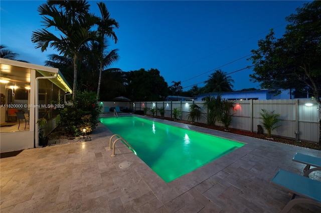 14925 NE 7th Ave, Miami, FL 33161 - view of swimming pool with a patio and a fenced backyard