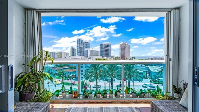 6770 Indian Creek Dr Unit 7B, Miami Beach, FL 33141 - balcony featuring a view of skyline
