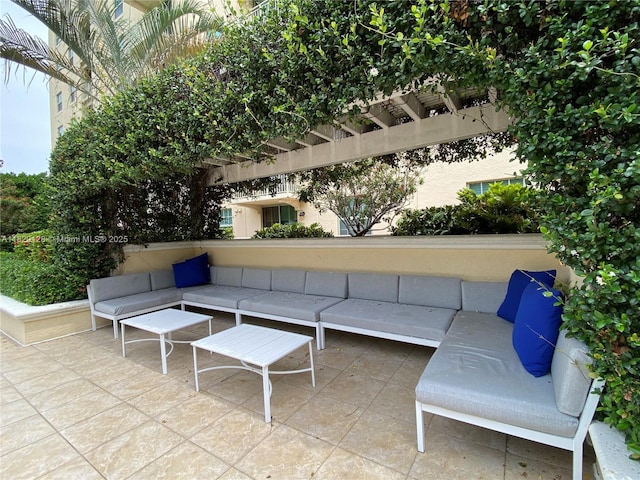 610 Clematis St Unit 721, West Palm Beach, FL 33401 - view of patio / terrace featuring an outdoor hangout area