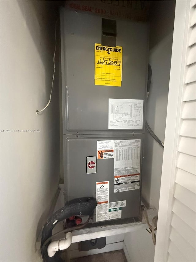 2413 W 73rd Pl, Hialeah, FL 33016 - utility room with heating unit