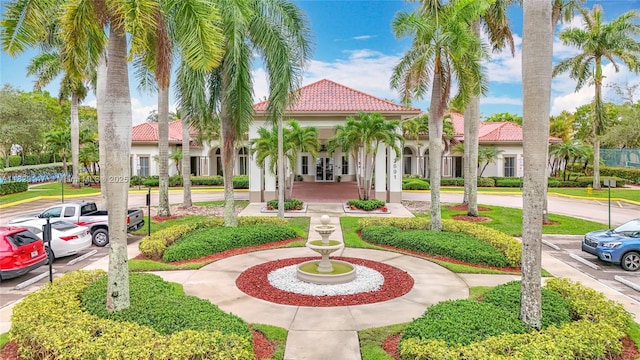 3506 SW 171st Ave, Miramar, FL 33027 - view of front of home featuring a tile roof, stucco siding, and uncovered parking