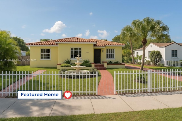6561 SW 18th St, West Miami, FL 33155 - mediterranean / spanish home with a tile roof and stucco siding