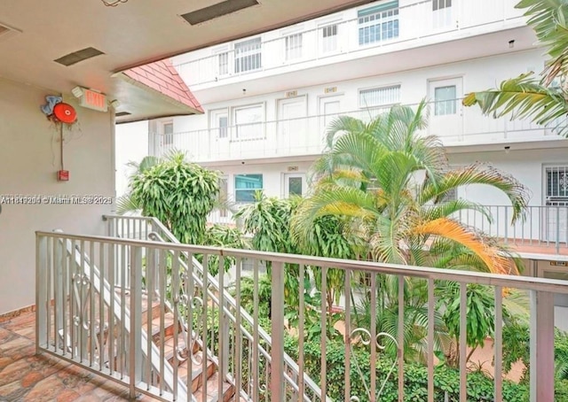 533 Meridian Ave Unit 11, Miami Beach, FL 33139 - balcony with stairs