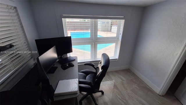 6810 Douglas St, Hollywood, FL 33024 - home office featuring a textured wall
