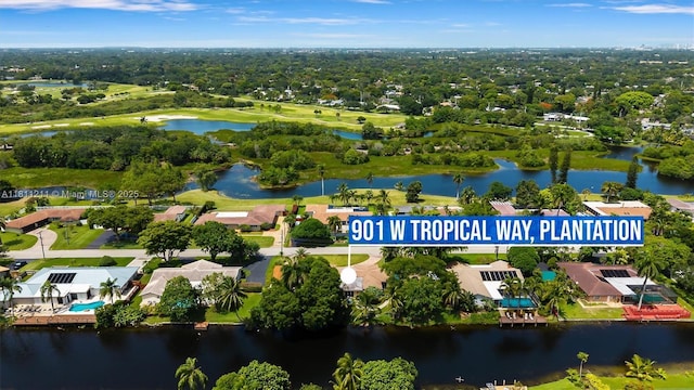 901 W Tropical Way, Plantation, FL 33317 - bird's eye view of a nearby body of water