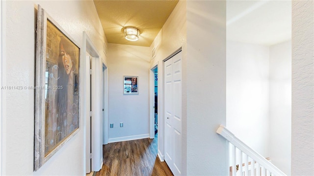 2389 NE 4th St, Homestead, FL 33033 - hall featuring an upstairs landing and wood finished floors
