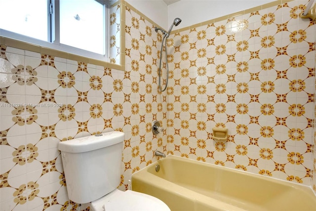3421 SW 4th St, Miami, FL 33135 - bathroom with  shower combination and tile walls