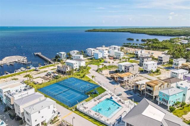 94825 Overseas Hwy, Key Largo, FL 33037 - aerial view of a large body of water and a pool area