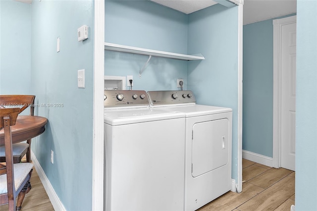 251 W Palm Cir W Unit 207, Pembroke Pines, FL 33025 - laundry area featuring washer and dryer and light wood finished floors