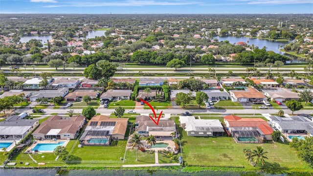 11520 NW 23rd St, Pembroke Pines, FL 33026 - aerial view of property's location featuring a large body of water and nearby suburban area