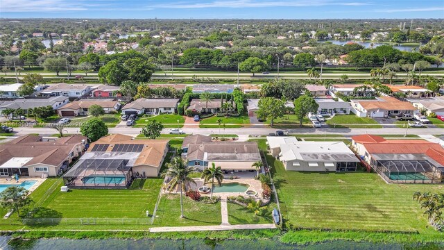 11520 NW 23rd St, Pembroke Pines, FL 33026 - aerial view of residential area with a pool and a large body of water