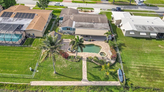 11520 NW 23rd St, Pembroke Pines, FL 33026 - drone / aerial view of a pool