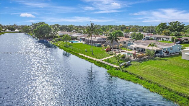 11520 NW 23rd St, Pembroke Pines, FL 33026 - aerial perspective of suburban area featuring a large body of water