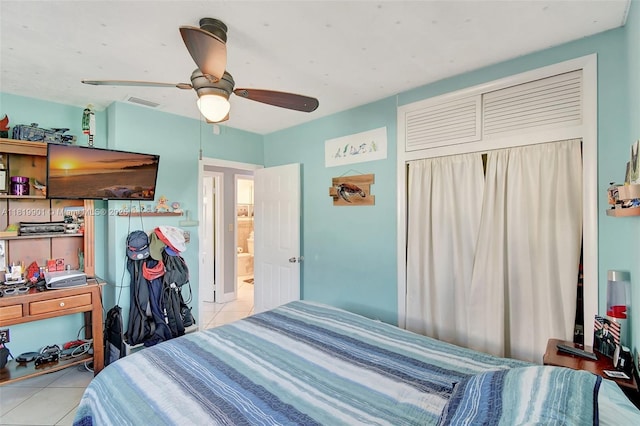 11520 NW 23rd St, Pembroke Pines, FL 33026 - bedroom featuring tile patterned floors and ceiling fan
