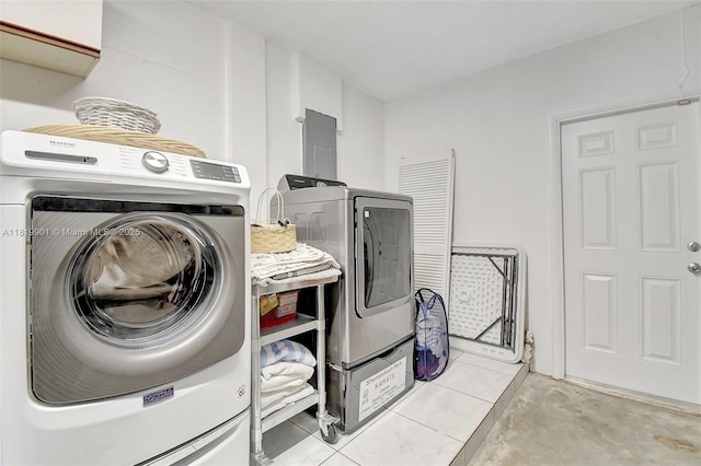 11520 NW 23rd St, Pembroke Pines, FL 33026 - laundry area featuring separate washer and dryer and electric panel