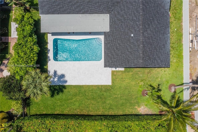 1365 SW 14th St, Boca Raton, FL 33486 - drone / aerial view of a pool