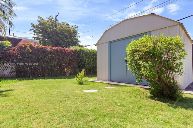 3685 SW 26th St, Miami, FL 33133 - view of green lawn with a storage shed