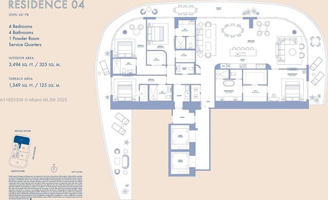 1420 S Miami Ave Unit 5304, Miami, FL 33130 - view of room layout