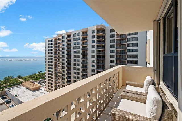 10185 Collins Ave Unit 1508, Bal Harbour, FL 33154 - balcony with a water view