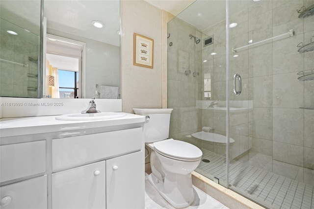 10185 Collins Ave Unit 1508, Bal Harbour, FL 33154 - full bathroom with vanity and a shower stall