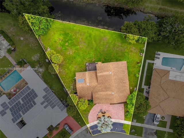 16530 Royal Poinciana Ct, Weston, FL 33326 - aerial view of property and surrounding area with property boundaries highlighted
